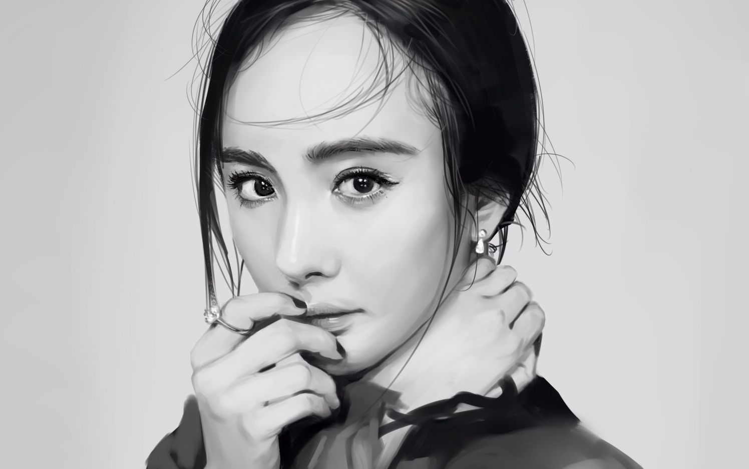 【板绘过程】给室友画一只杨幂