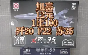 Descargar video: 【开盒】1/100 旭嘉 歼20 F22 苏35