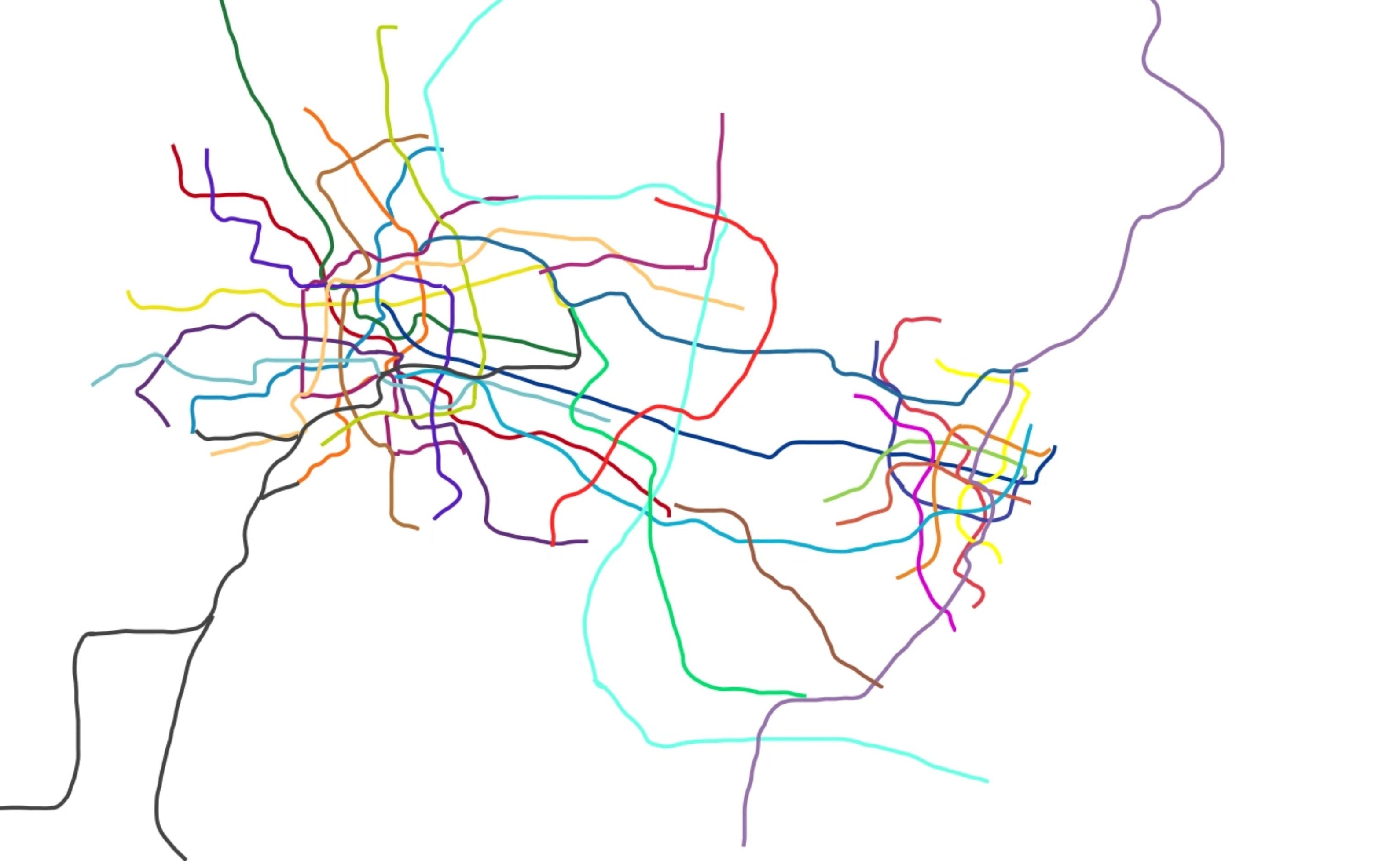 一城,但是两个地铁网——天津轨道交通远期规划动态演示