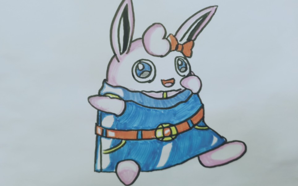 【新手学画】精灵宝可梦之胖可丁简笔画