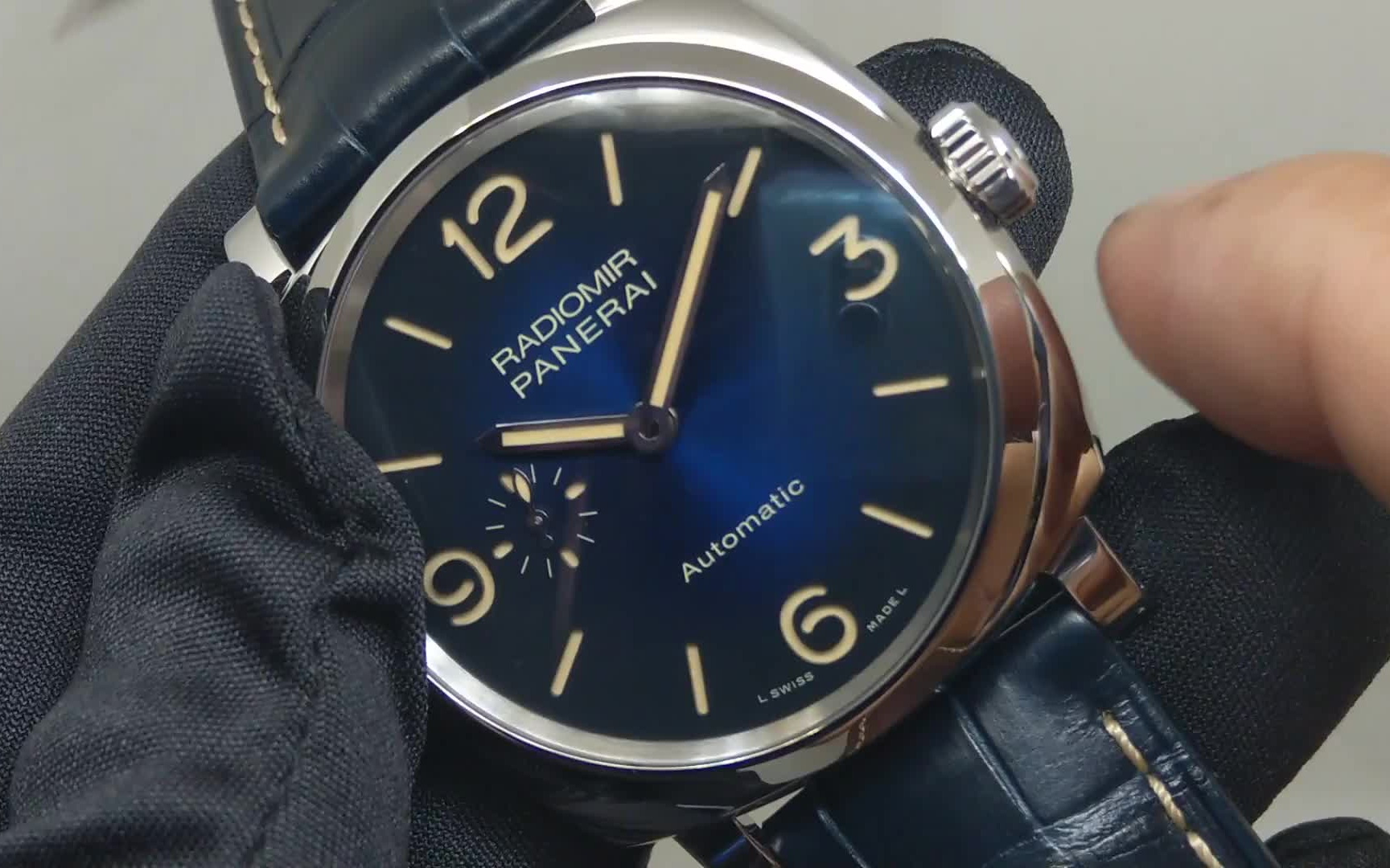 [图]【深海蓝调】PANERAI 沛纳海 专卖店限量 Radiomir 1940 3 Days 三日链腕表 932 933 946