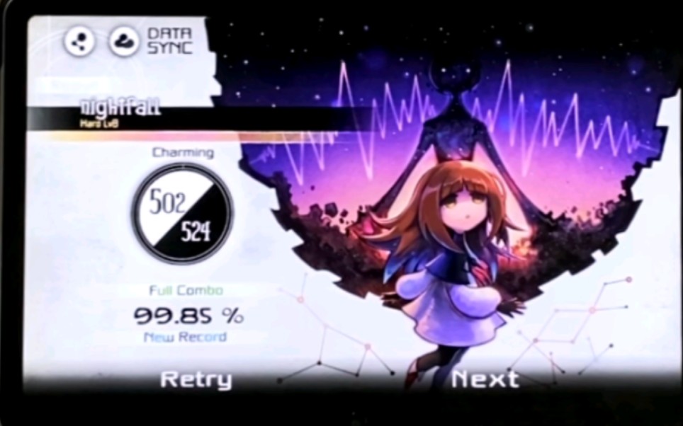 [图]【Deemo/黄昏】《nightfall》Hard LV.8 FC 99.85%