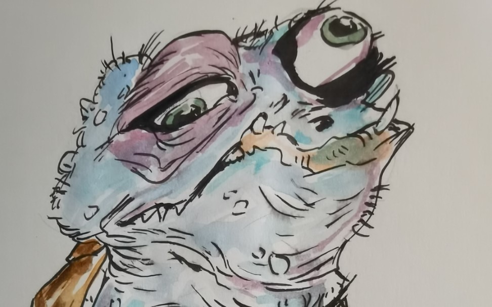 【手绘】临摹作品/杰尼龟_哔哩哔哩 (゜-゜)つロ 干杯~-bilibili