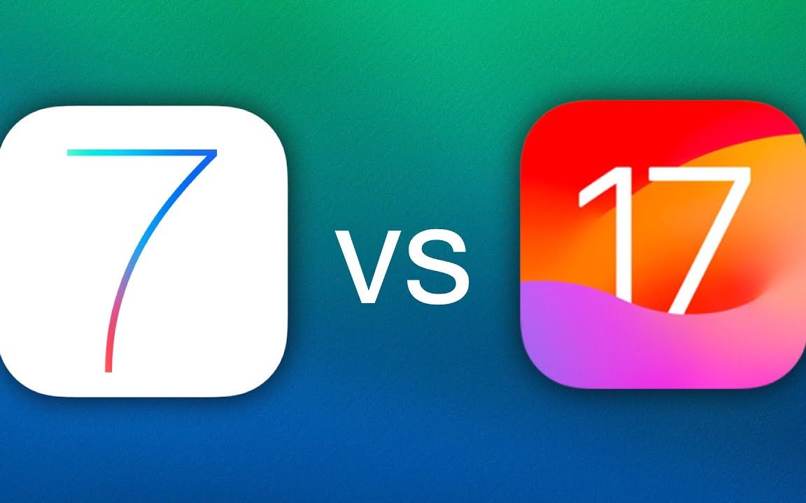 [图]iOS7 与 iOS17 UI对比