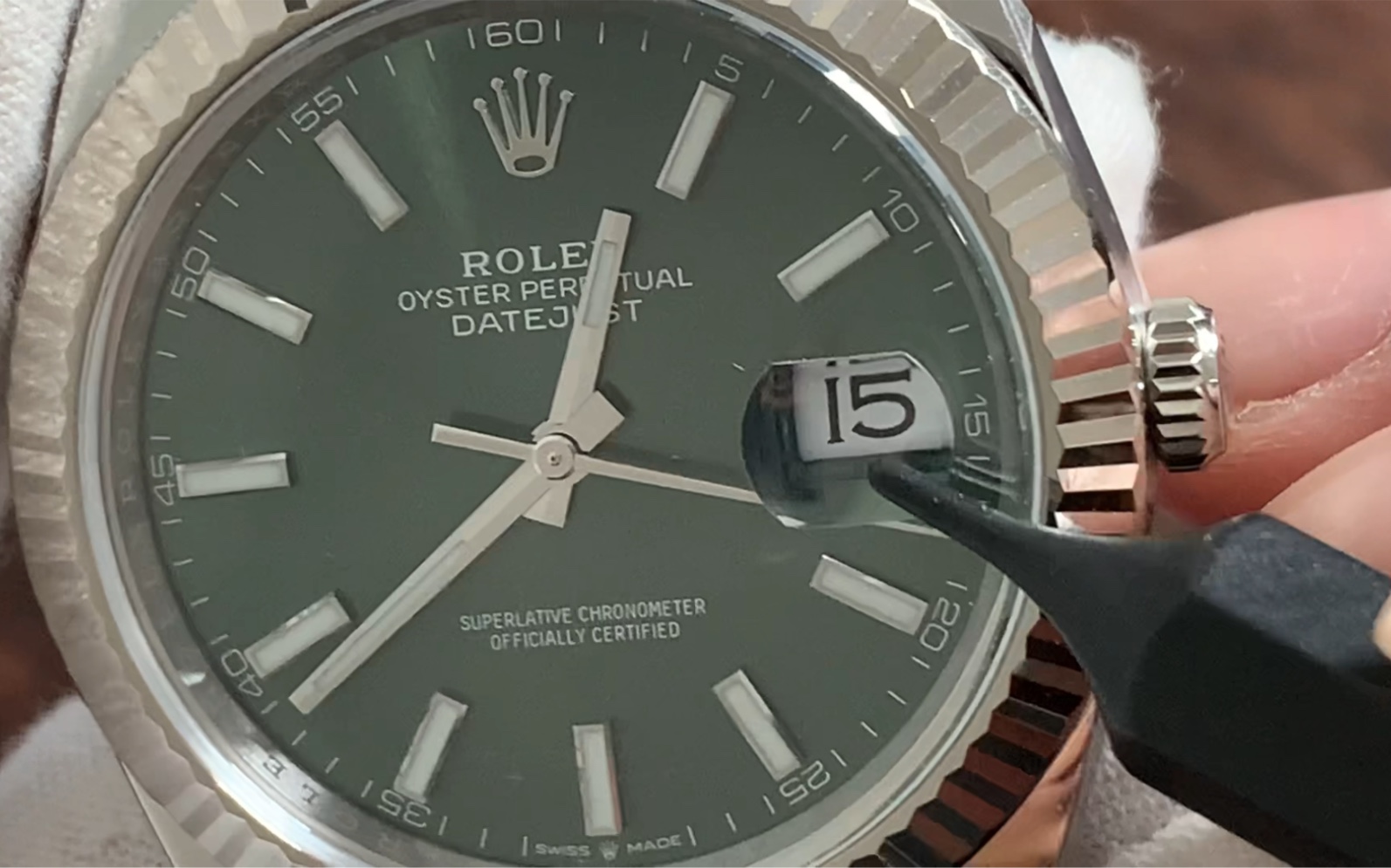 c厂劳力士薄荷绿日志真假对比评测