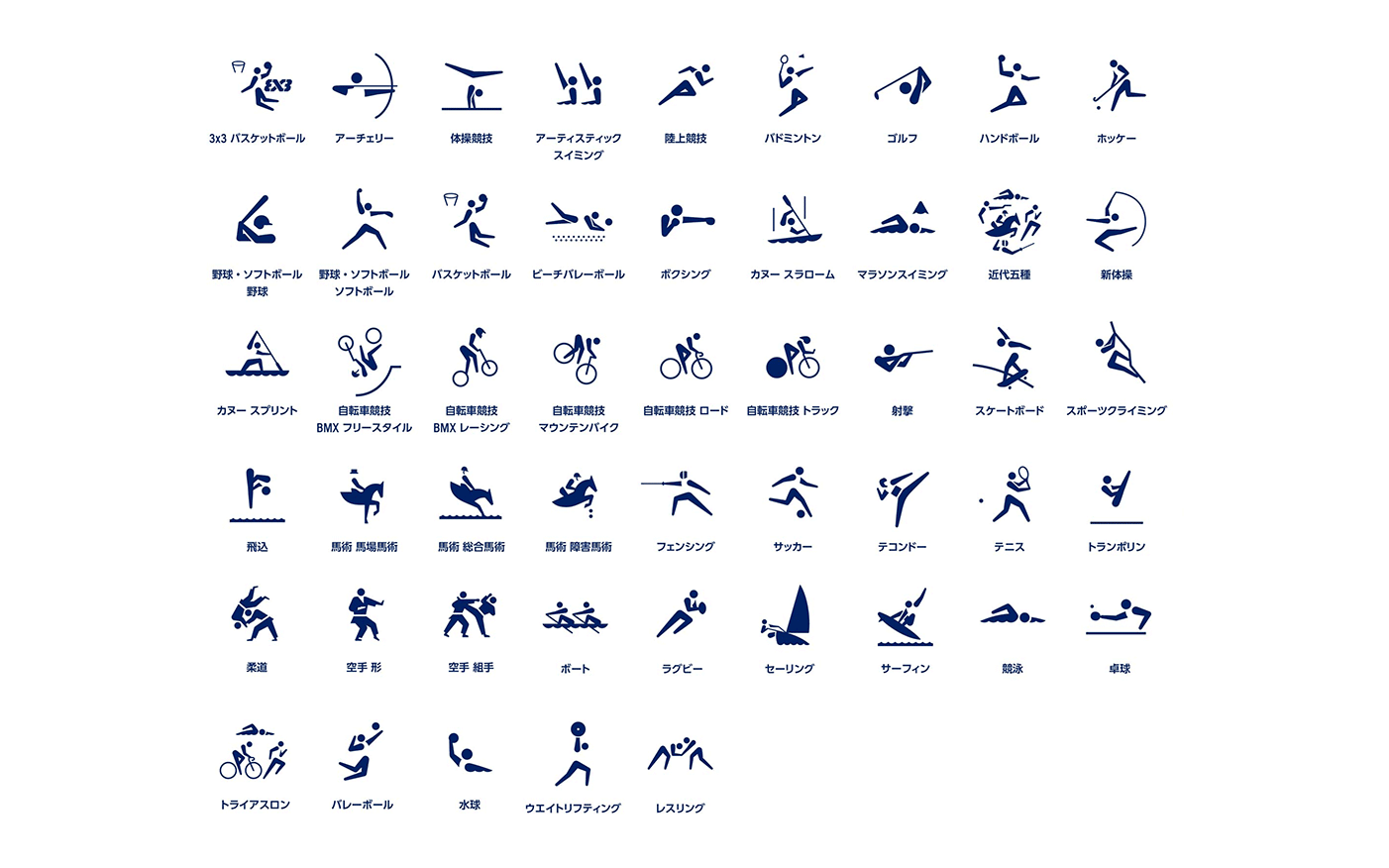 奥运会各项运动图标图片