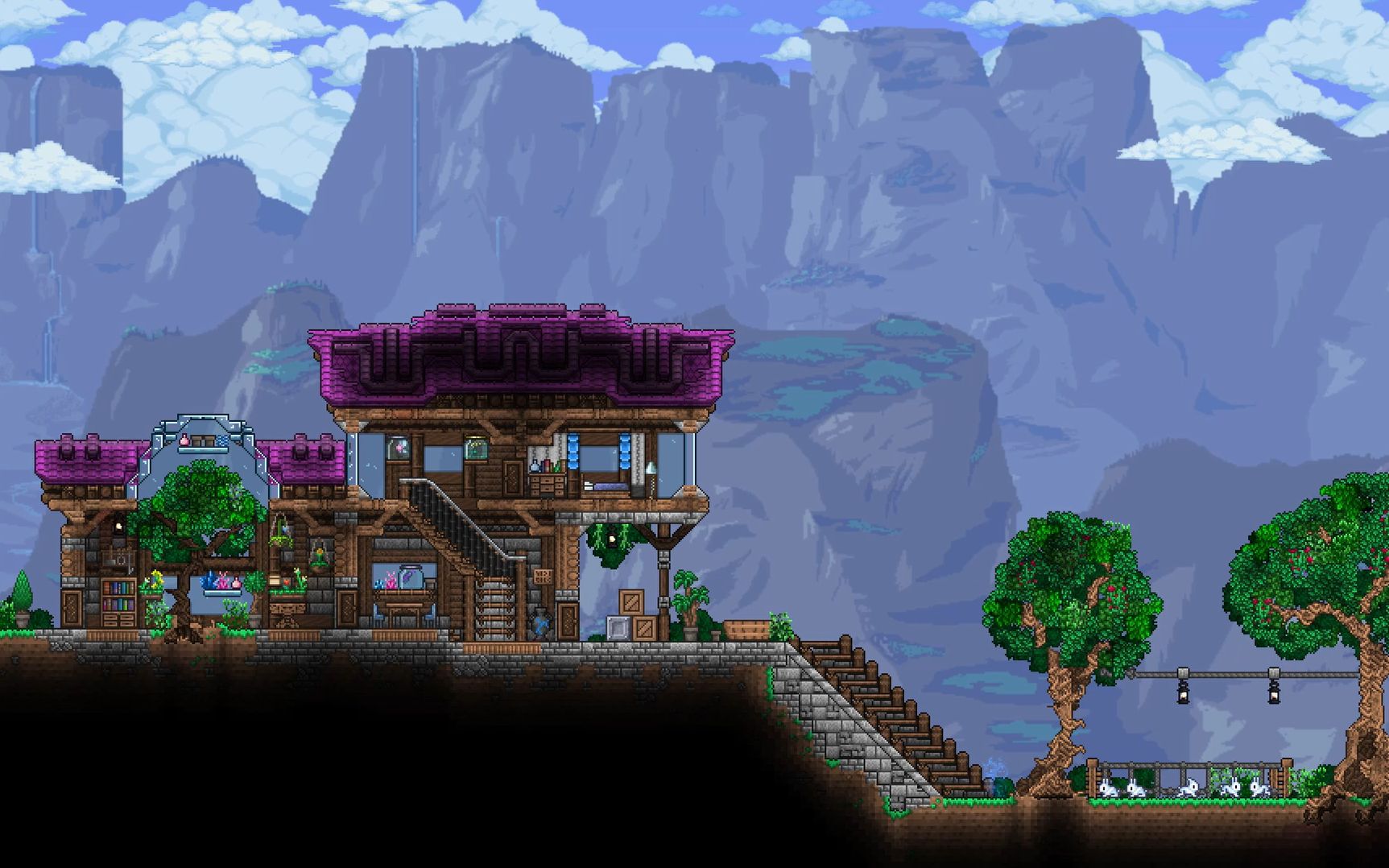 泰拉瑞亚建筑|动物学家之屋 建造全过程_单机游戏热门视频