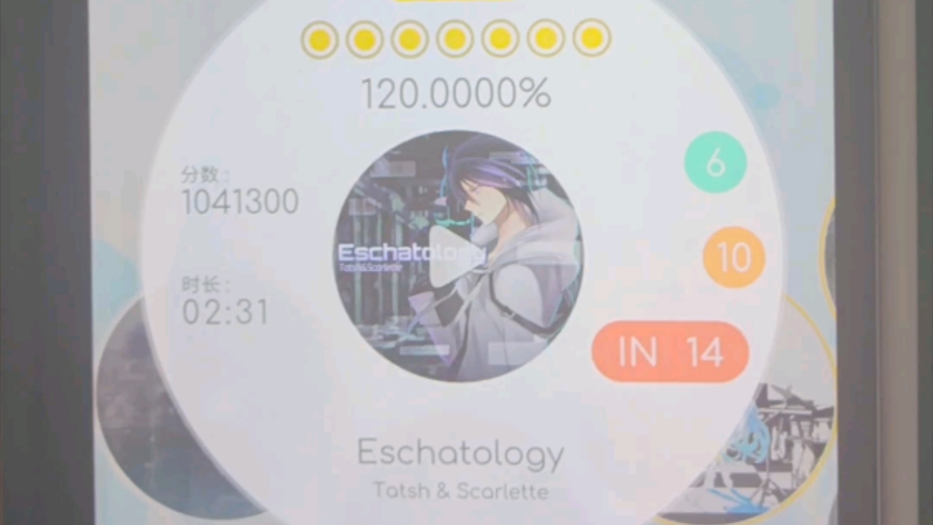 【Rizline/末世论】Eschatology IN14 理论值