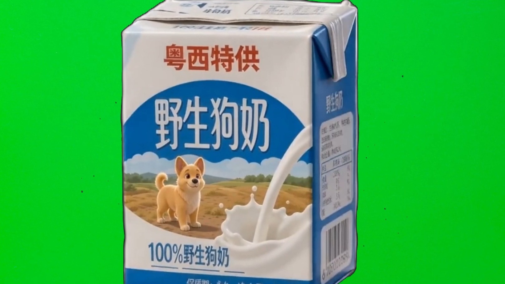 野生狗奶绿幕素材无水印（适合剪视频使用）