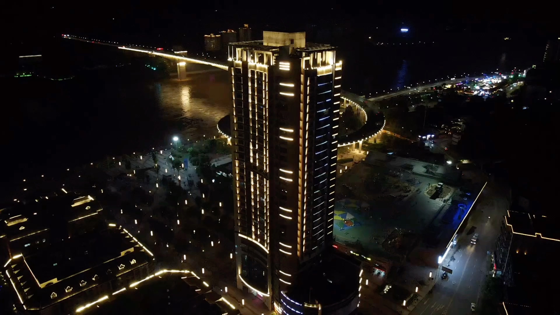 大疆air2样片:北碚夜景