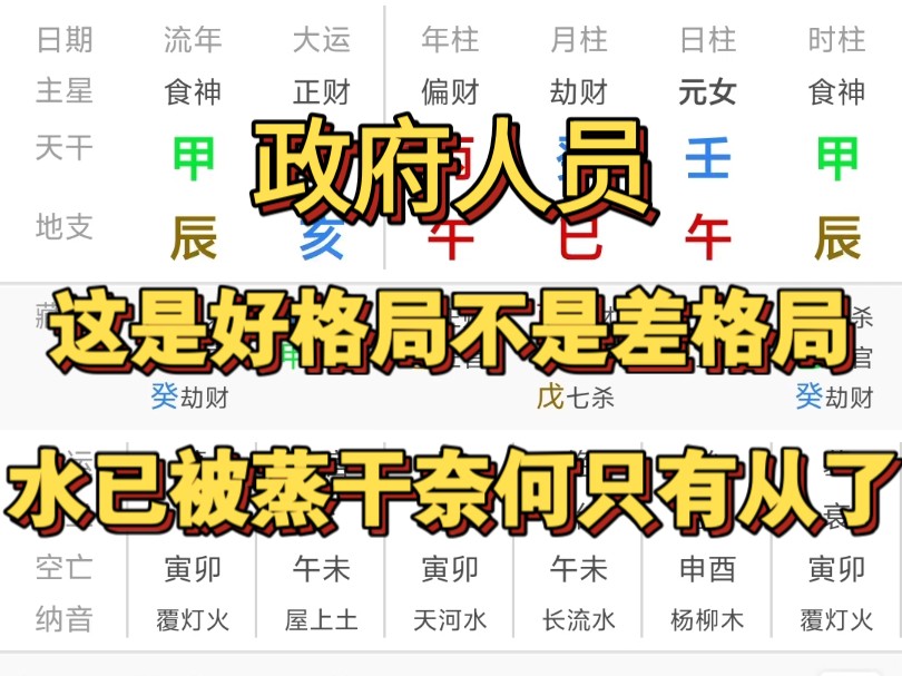 命理分析这可是好格局不是差的!哔哩哔哩bilibili