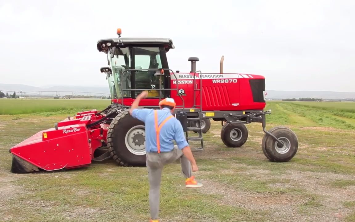 [图]Tractor Videos for Children – Explore a Swather with Blippi