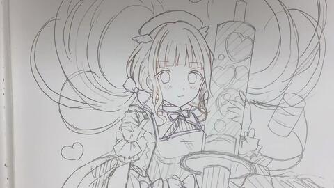 女の子描いてみた イラストメイキング 哔哩哔哩 Bilibili