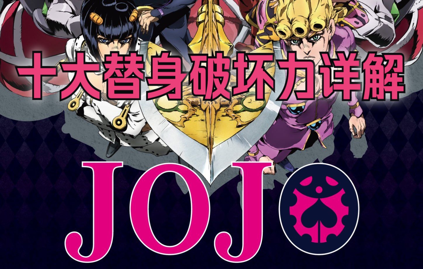 JOJO最强十大替身破坏力详解哔哩哔哩bilibili