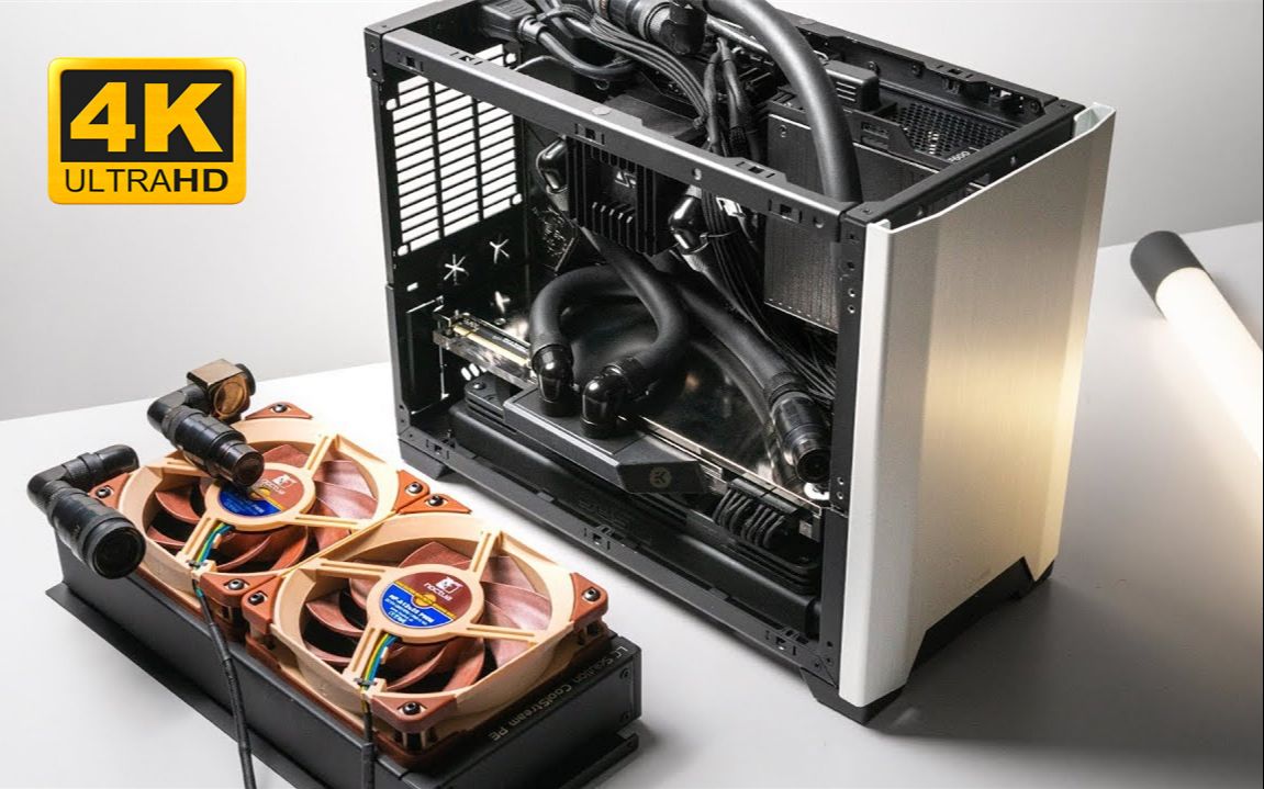 4k装机究极分体水冷小钢炮ncasem1机箱i910900krtx2080ti双240冷排快