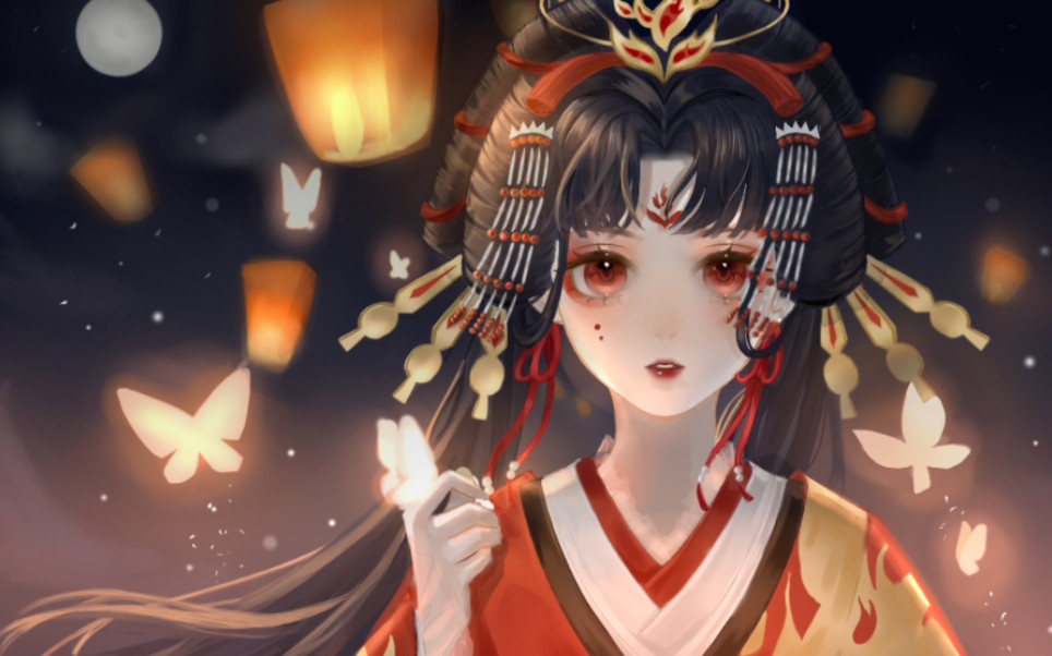 【绘画过程】阴阳师|不知火|修改两年前的画,会怎么样?