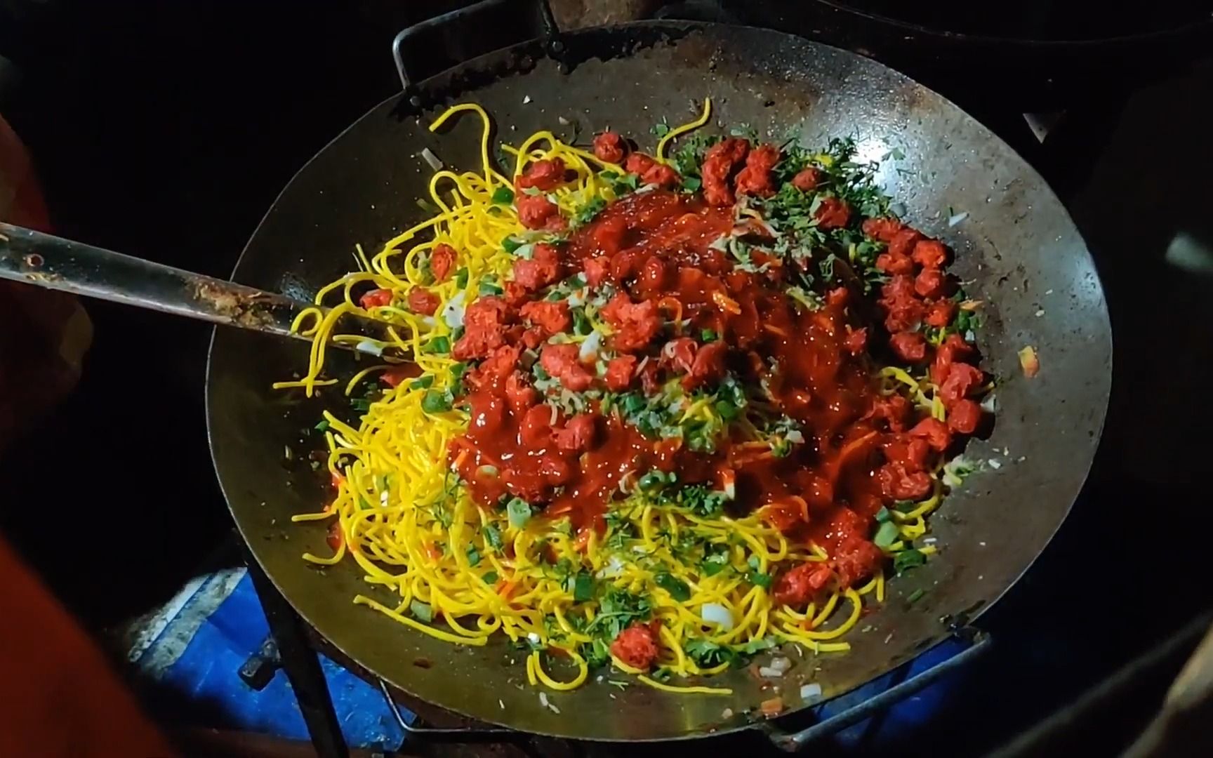 印度美食 丸子炒面