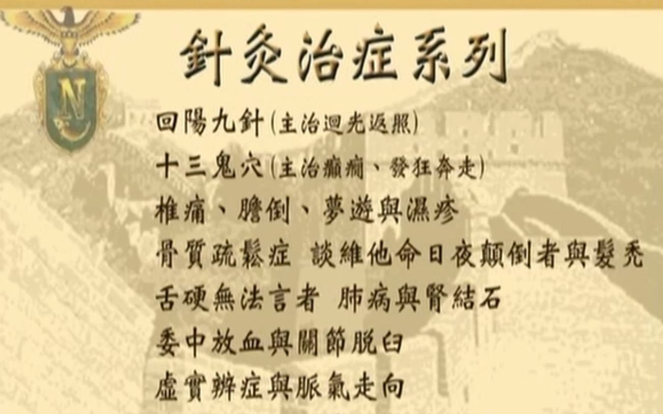 [图]倪师针灸第41篇针灸治症系列（精准字幕版）