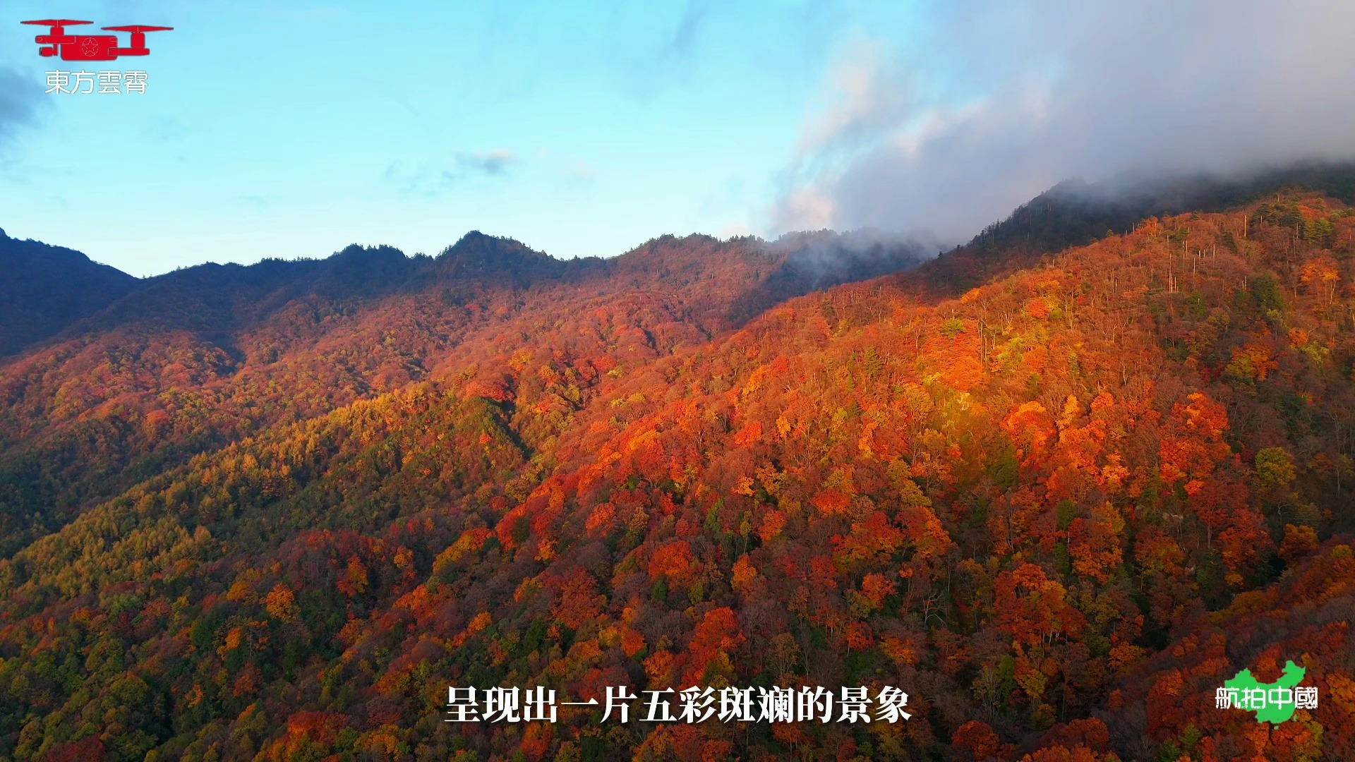 震撼!超清航拍光雾山,那片层林尽染的秋色,美到令人窒息!哔哩哔哩bilibili