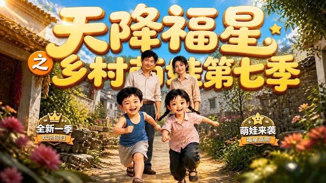 天降福星之乡村萌娃第七季(80集)AI短剧