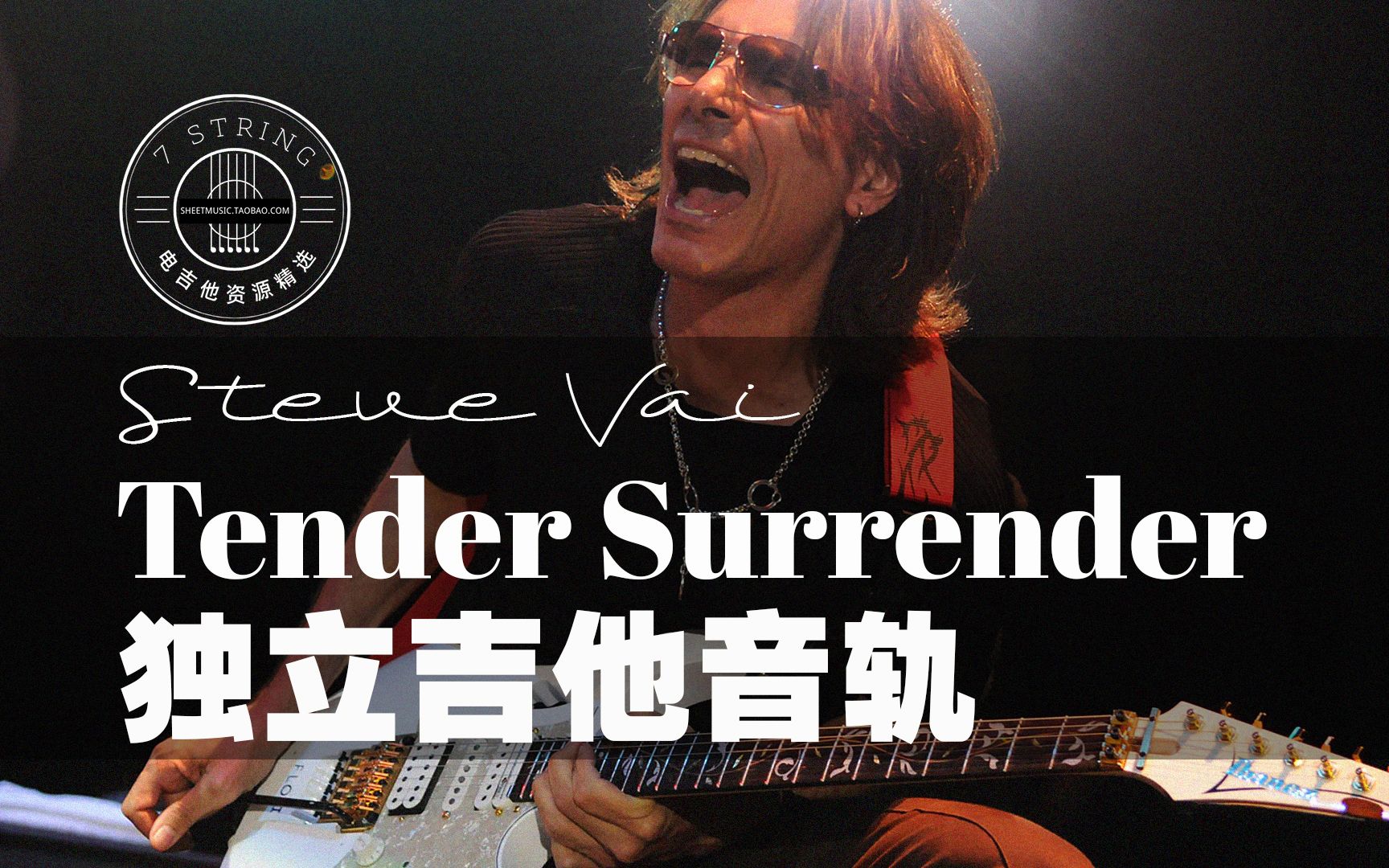 [图]只听吉他，你才能明白大师是如何处理细节的：Steve Vai - Tender Surrender独立吉他音轨