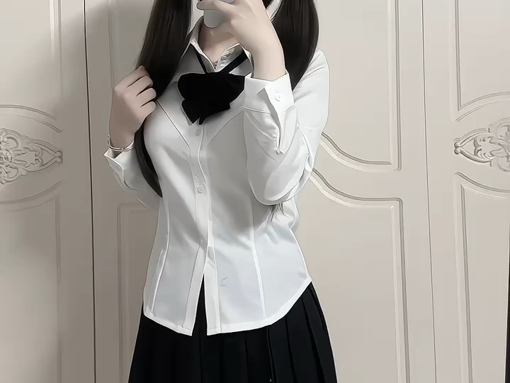 jk衬衫jk收腰显瘦衬衫