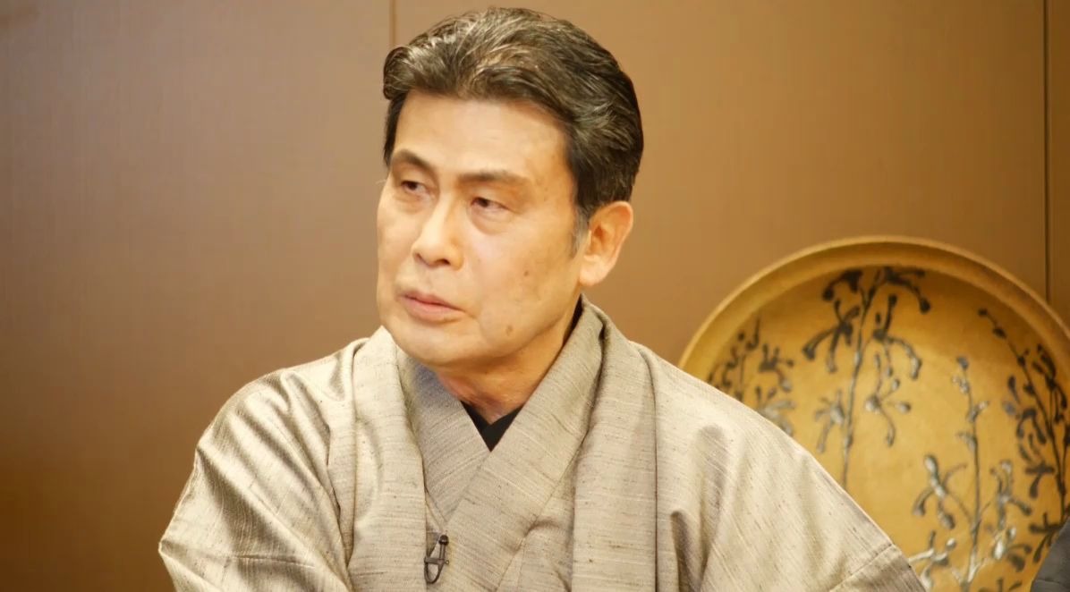 文化厅会谈 松本白鹦さん松本幸四郎さん市川染五郎さん 祖孙三代对