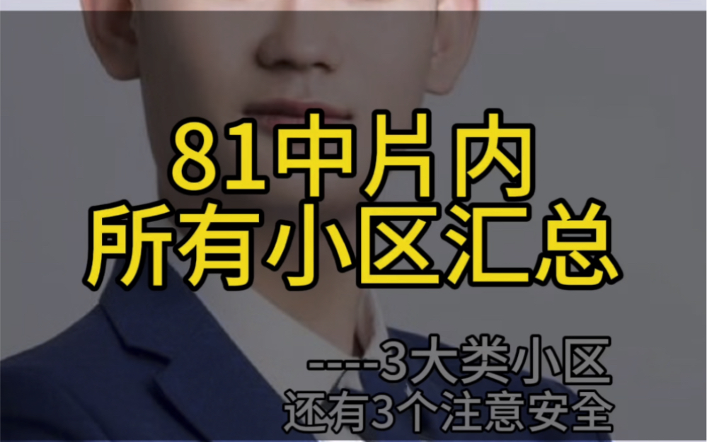 石家庄81中片内所有小区汇总三个视频讲完,详细版哔哩哔哩bilibili