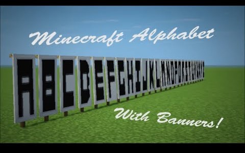 [ Minecraft实用小技巧]制作A-Z所有横幅字母---完成你专属的名字:如 女朋友_哔哩哔哩_bilibili