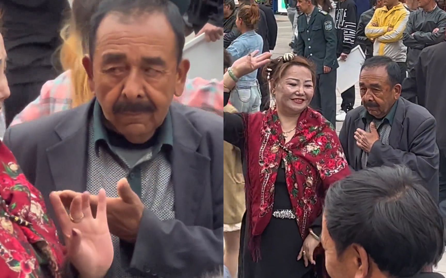 新疆大叔和舞伴跳广场舞,全程"眉飞色舞"看懵众人:有趣的灵魂