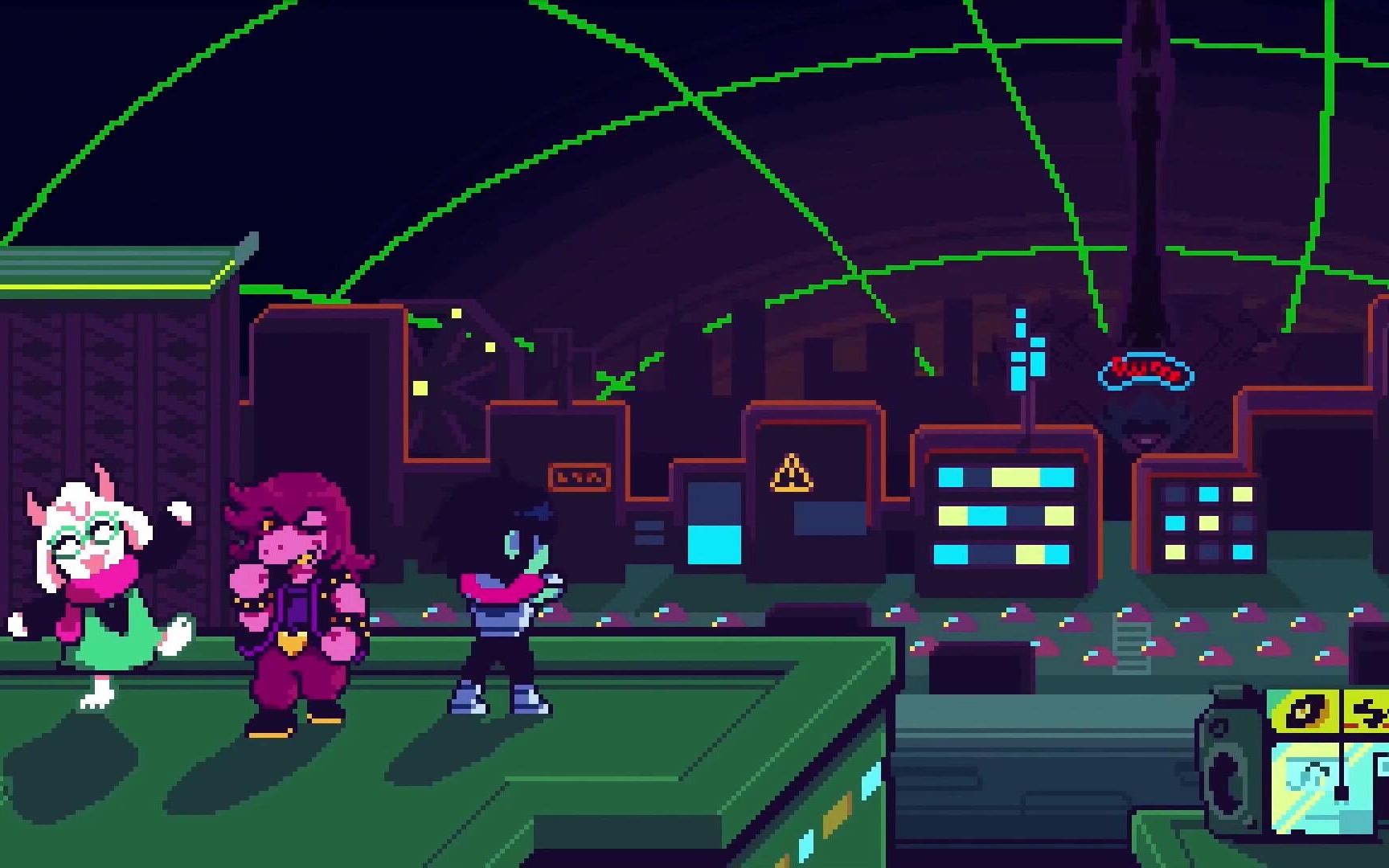 deltarune第二章无解说实况2赛博平原