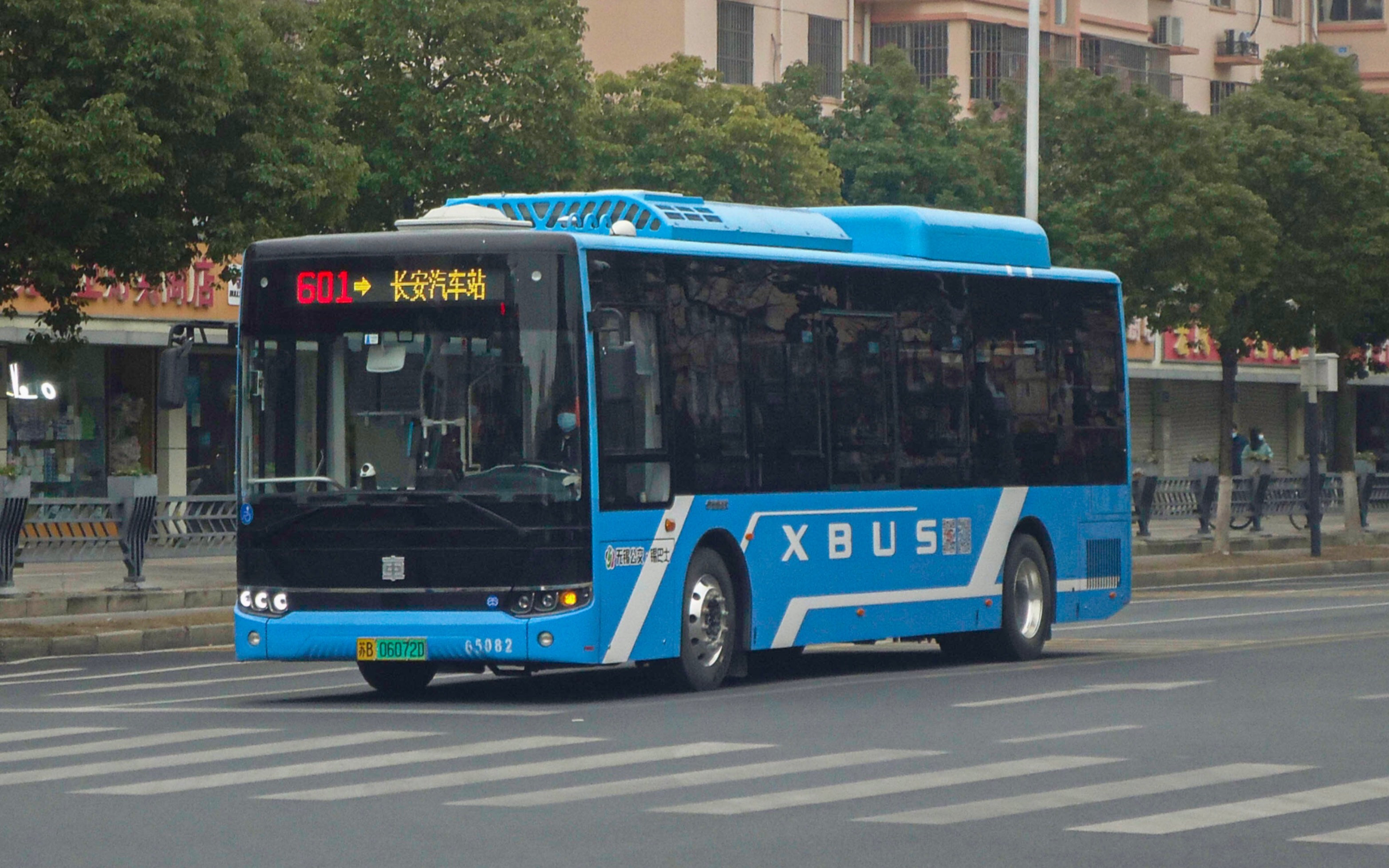 (新车上线实录)无锡公交601路 中车teg6105urbev83走行音实录