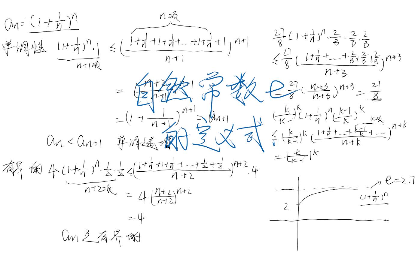 数列中的极限:e的定义式!哔哩哔哩bilibili