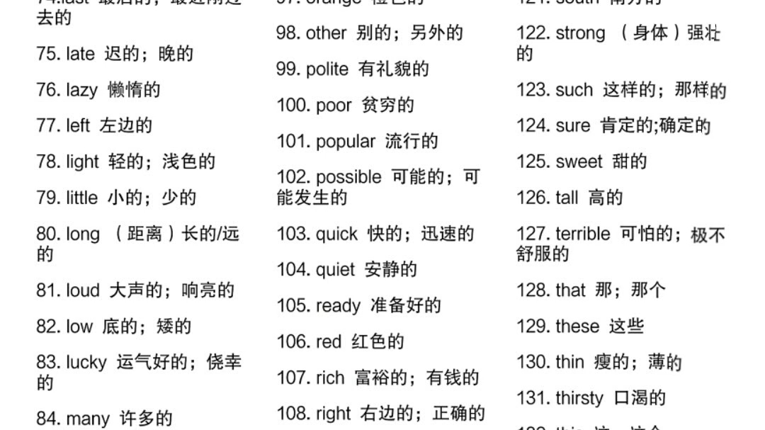 初中英语必背词汇表哔哩哔哩bilibili