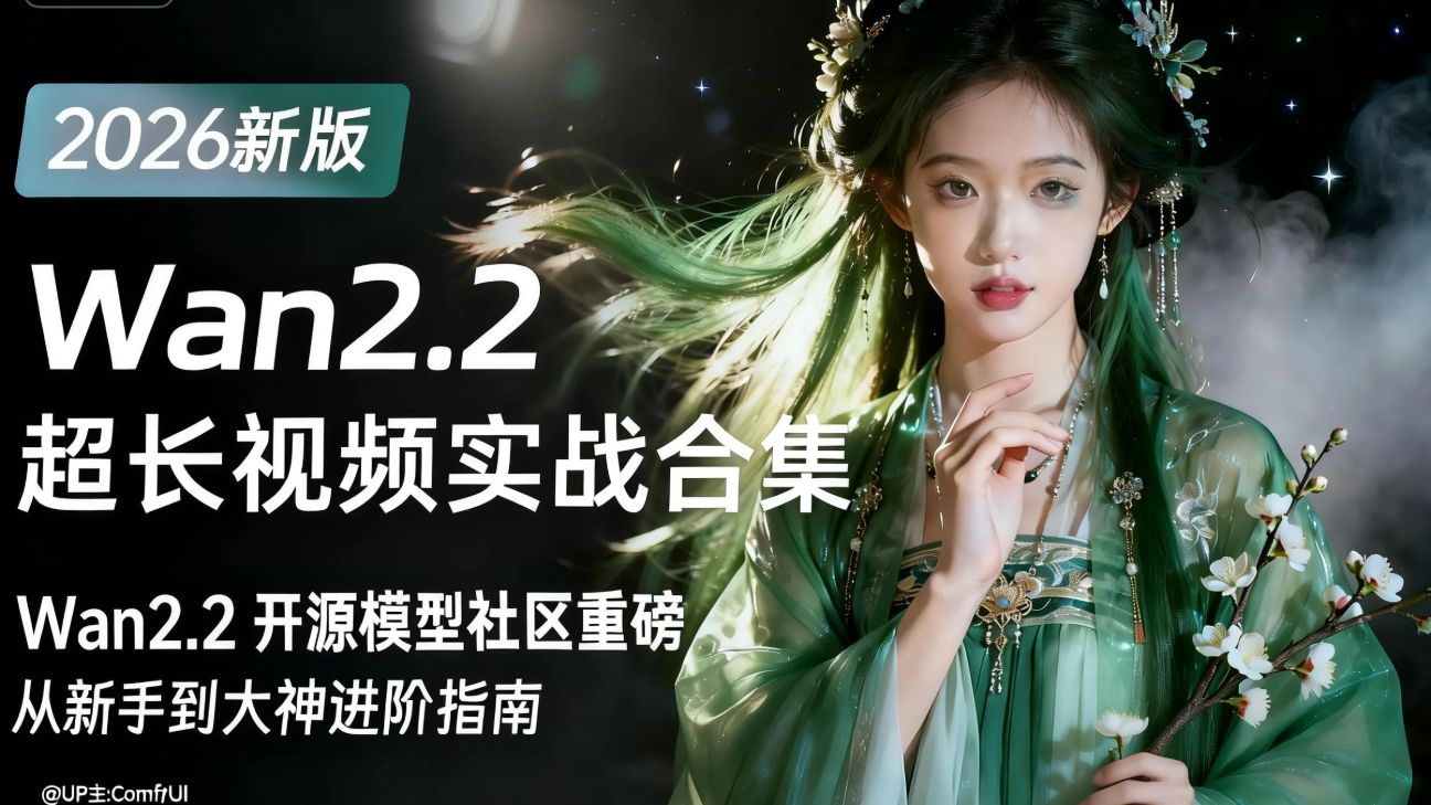 【AI视频】全网最强Confyui电影工作流！Wan2.2图生视频 ＋ 文生视频本地部署工作流！这可能是全网最详细的一键AI视频制作工作流 安装教程