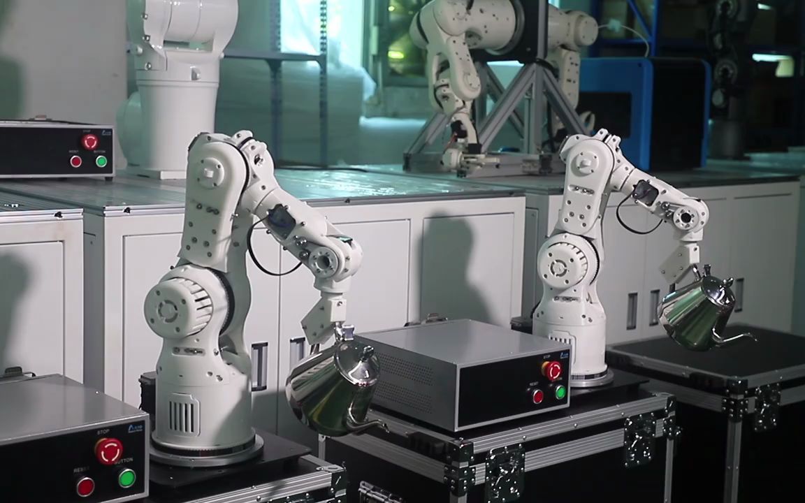 机械臂倒水 桌面型机械臂 安诺机器人 3d打印机械臂