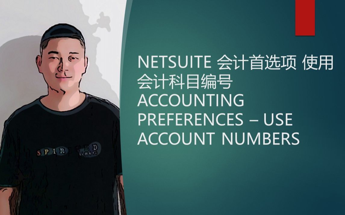 NETSUITE 会计首选项 使用会计科目编号 ACCOUNTING PREFERENCES – USE ACCOUNT NUMBERS哔哩哔哩bilibili