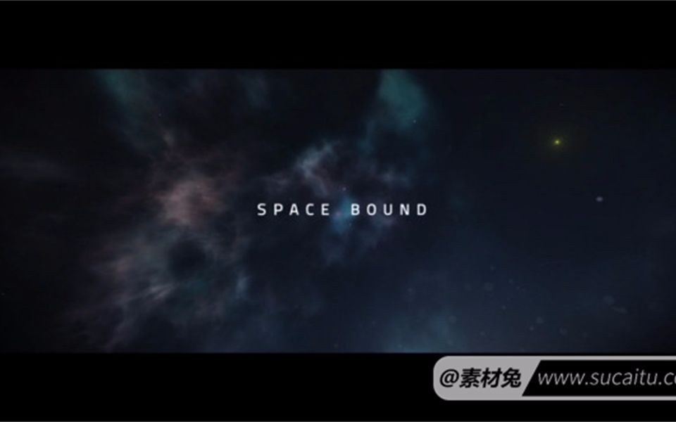 宇宙云雾标题动画AE模版 Spaze bound titles哔哩哔哩bilibili