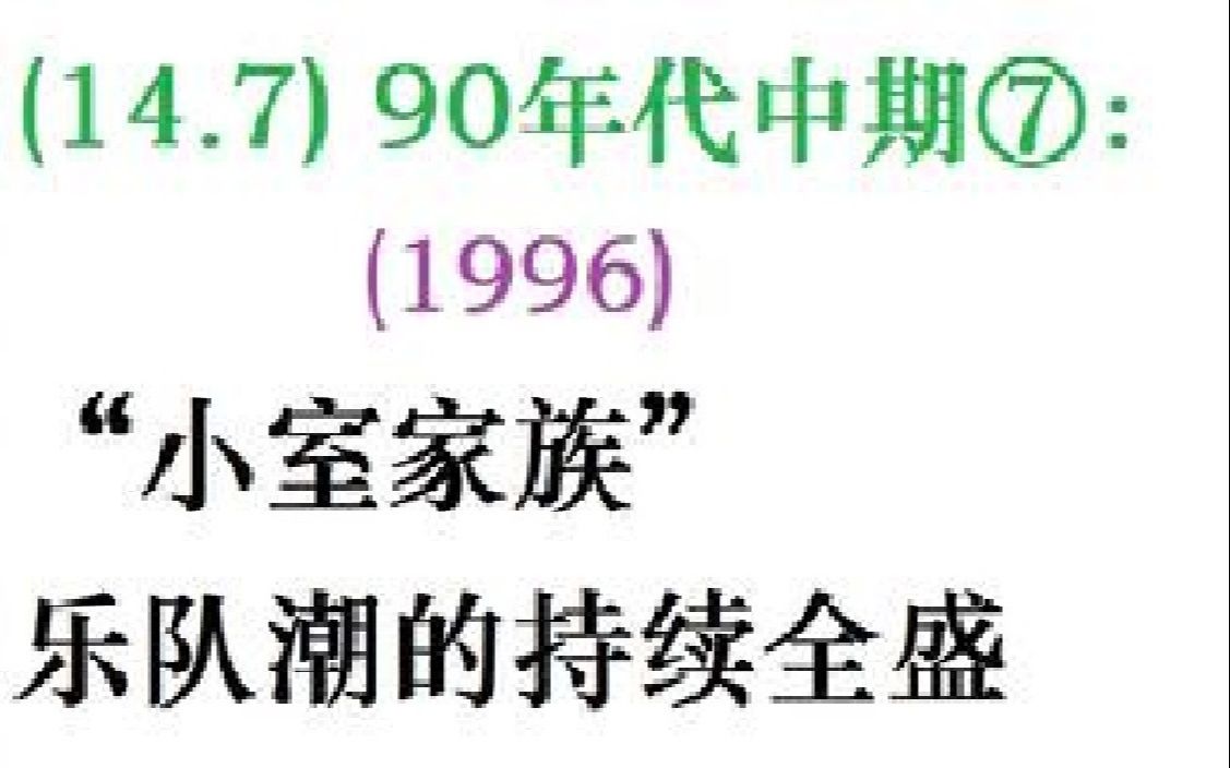 【补档】【日本流行音乐史】(14.7) 90年代中期⑦:('96)"小室家族"和乐队潮的持续全盛哔哩哔哩bilibili