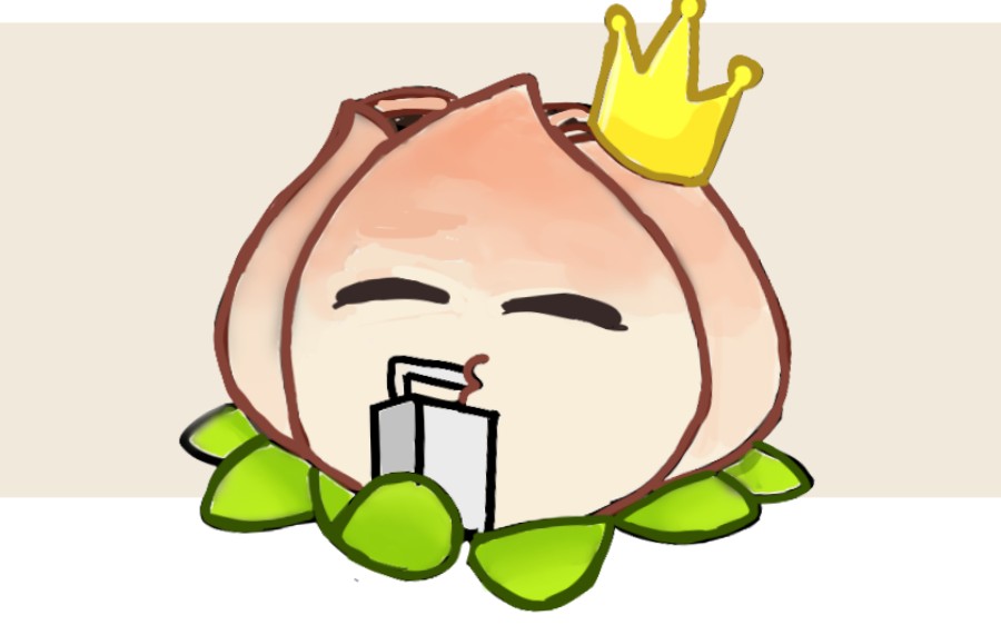 【植物大战僵尸/指绘】画了一只在喝饮料的能量花