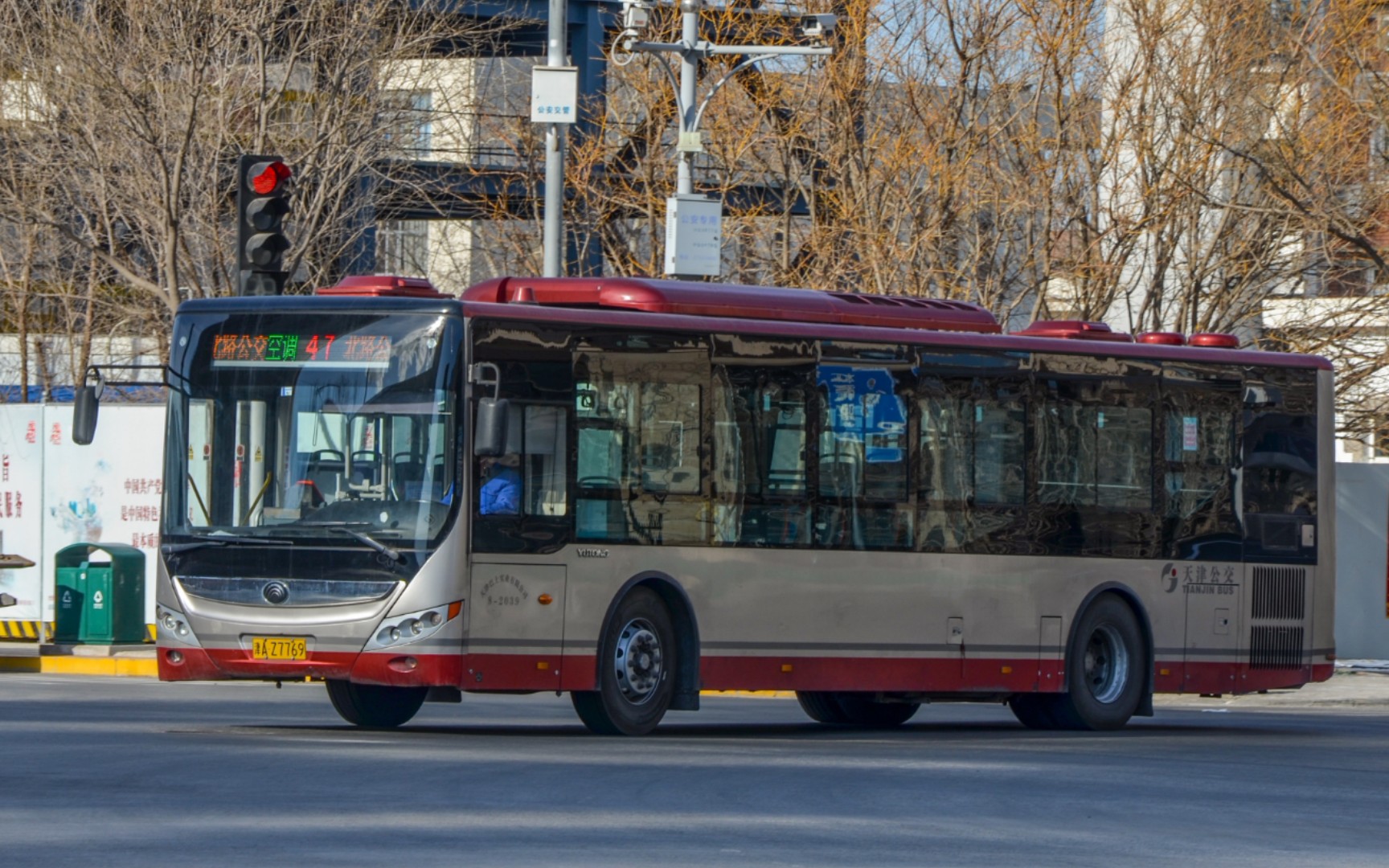 【天津公交】47路 宇通zk6120chevpg52 松正四代 后山视角行驶片段