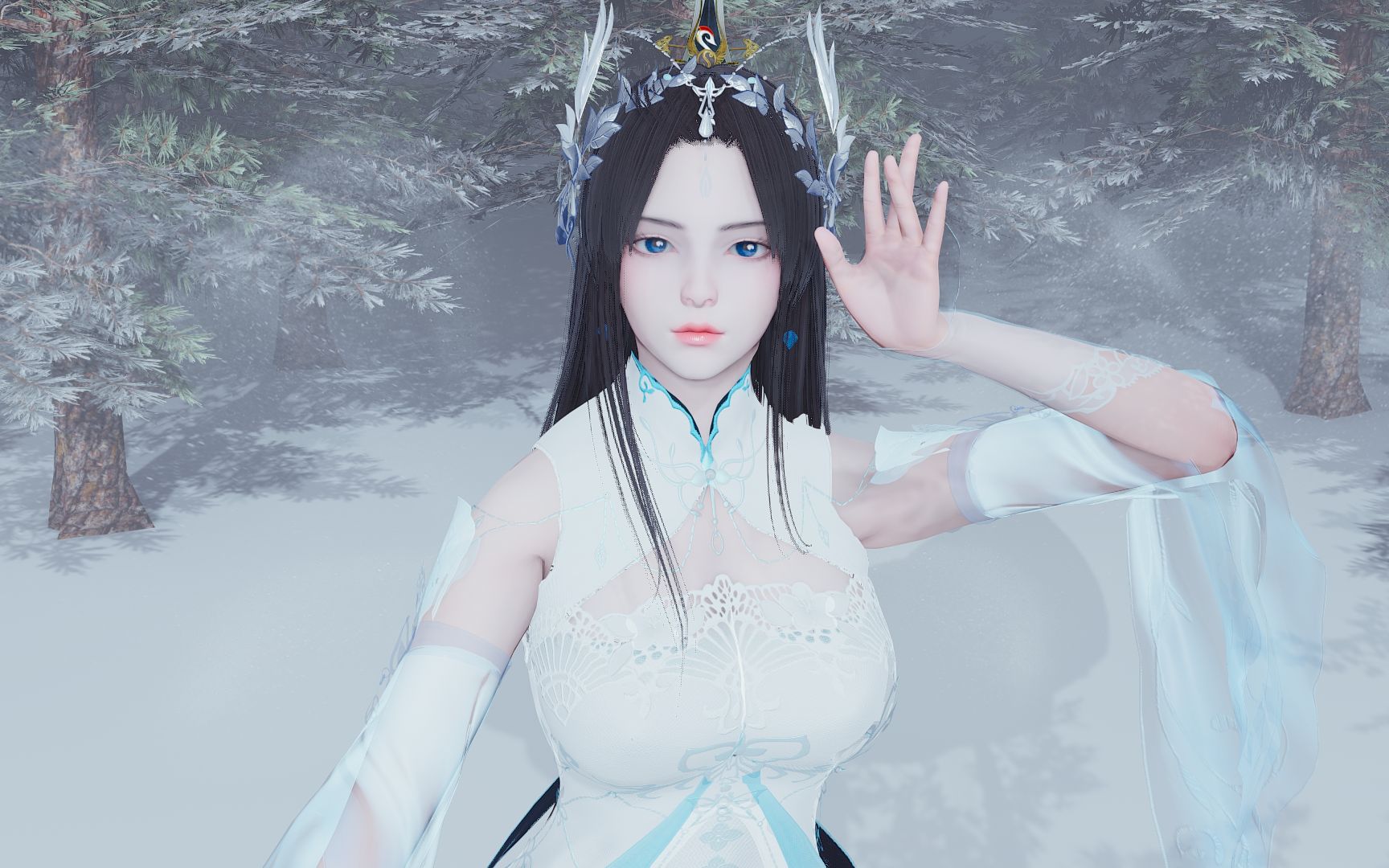 诛仙绝美陆雪琪雪地独舞-个人向杜酱设计