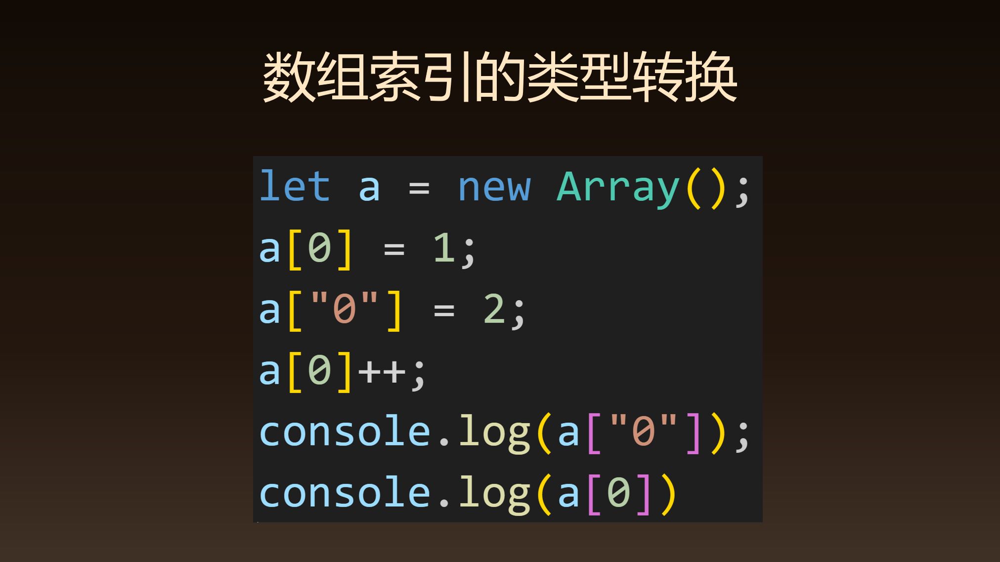 前端面试:数组的索引可以是字符串吗?它会进行怎样的类型转换?哔哩哔哩bilibili