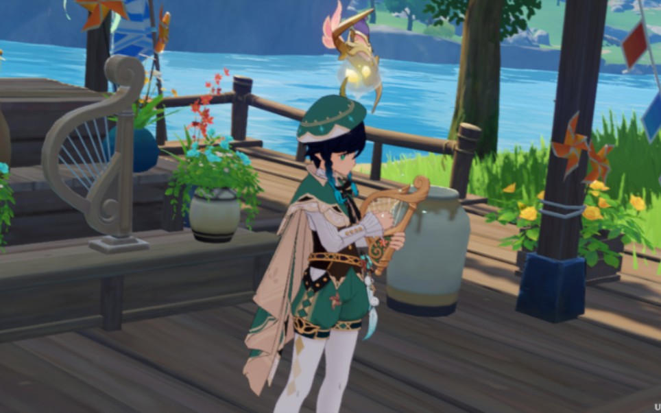 【原神】吟游诗人温迪弹奏自己的bgm音乐