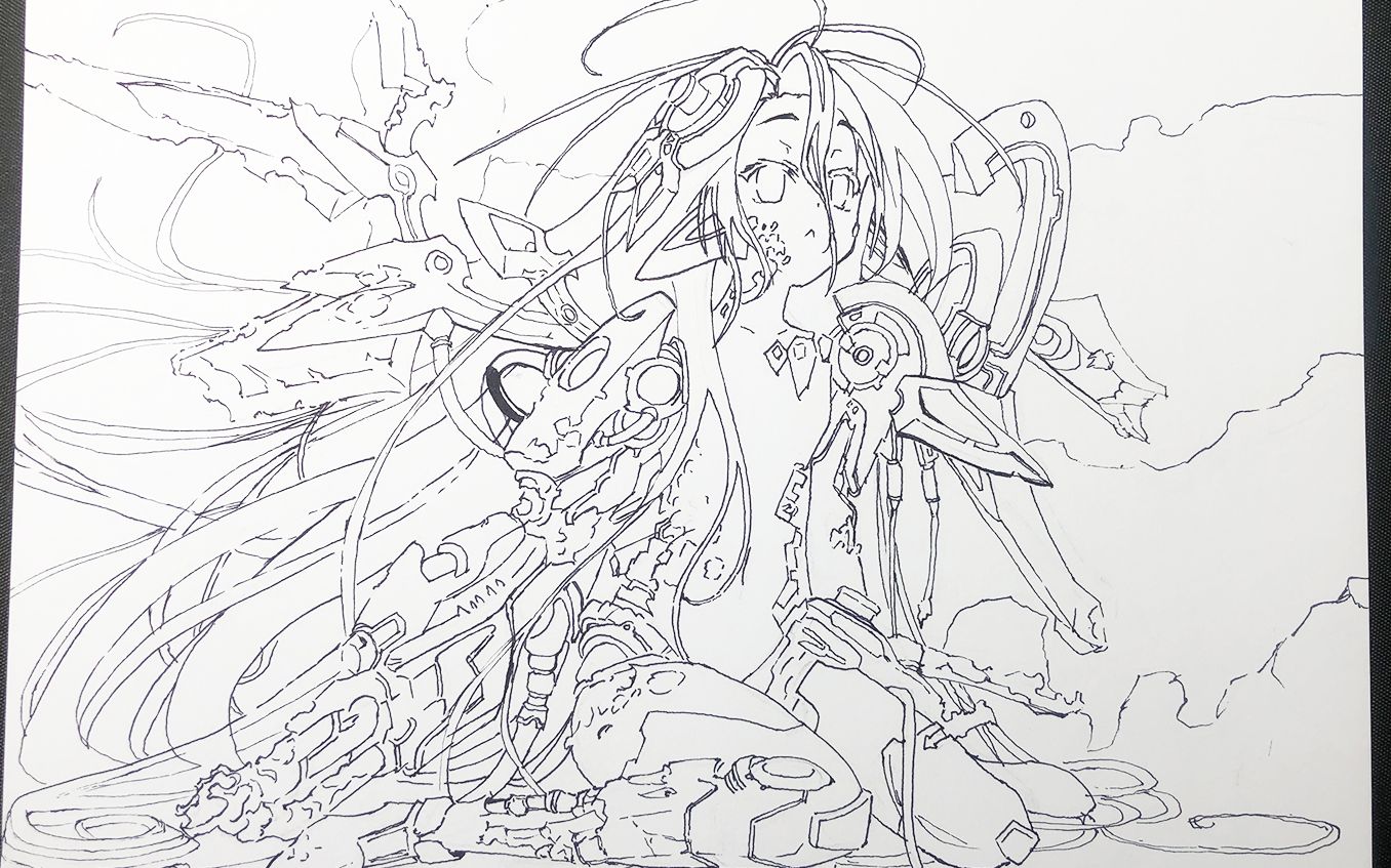 【起稿】战损休比 最近不想画先起个稿子