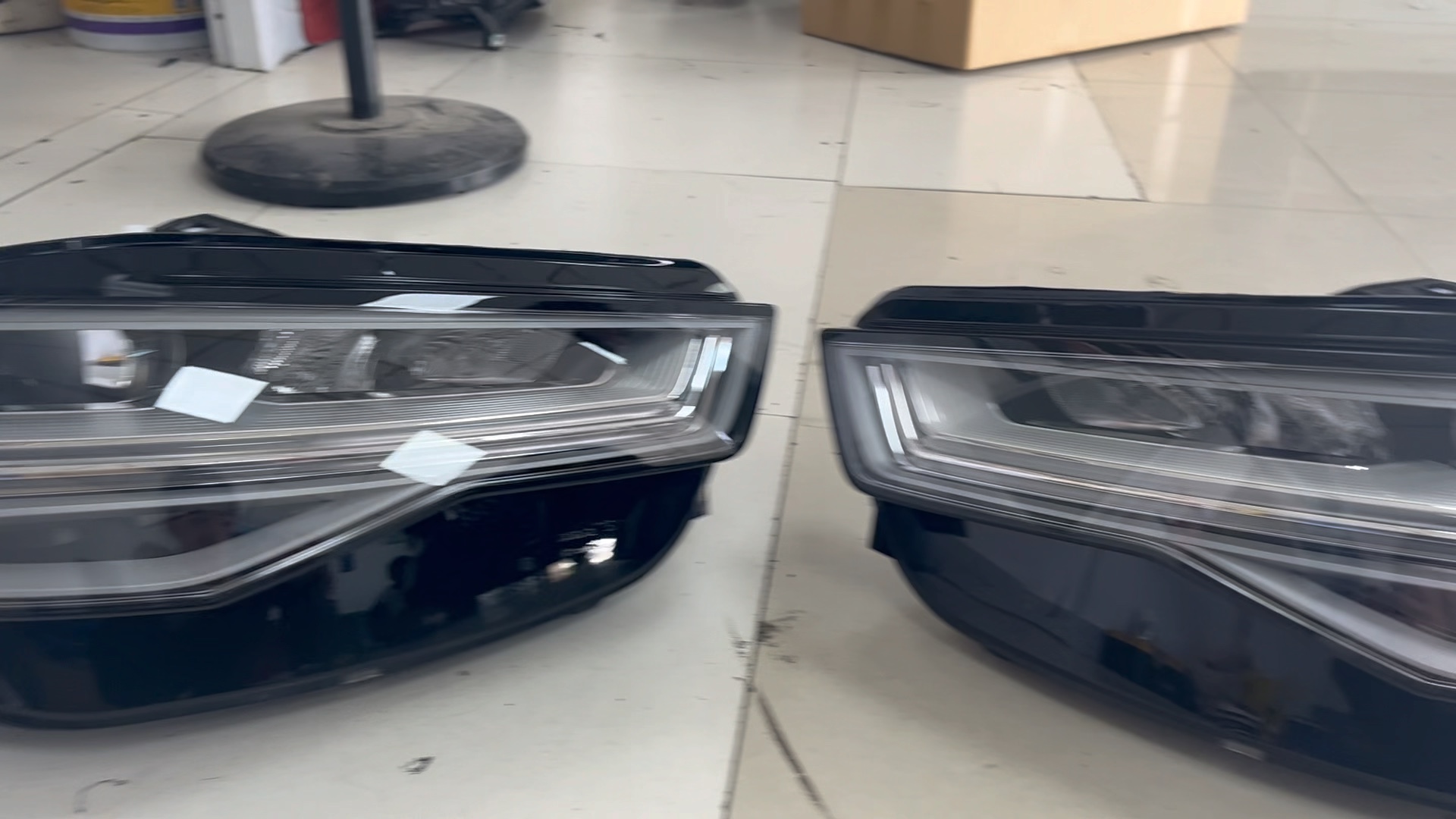 奥迪a6升级高配全led大灯总成 矩阵大灯