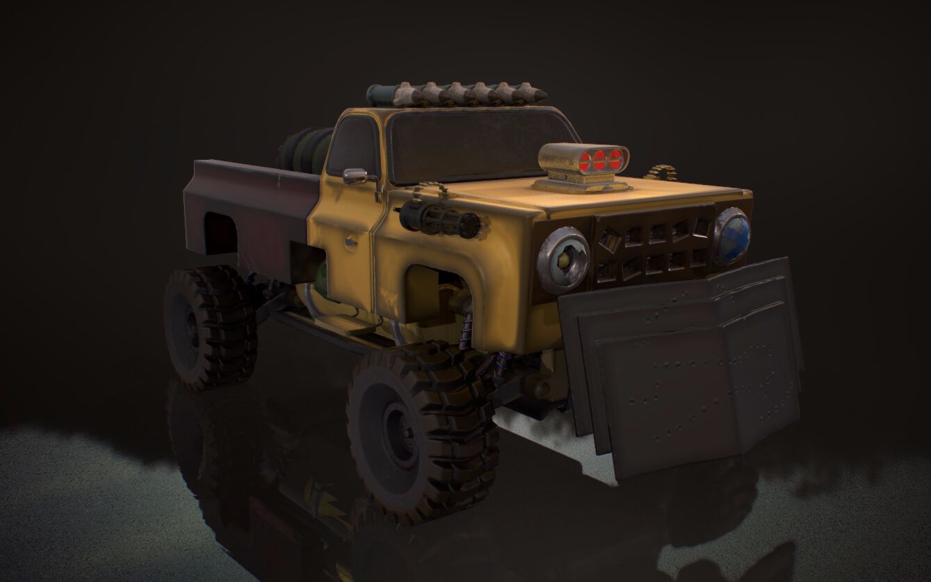 【3d建模】次世代游戏"卡车"硬表面模型案例教学_哔哩哔哩_bilibili