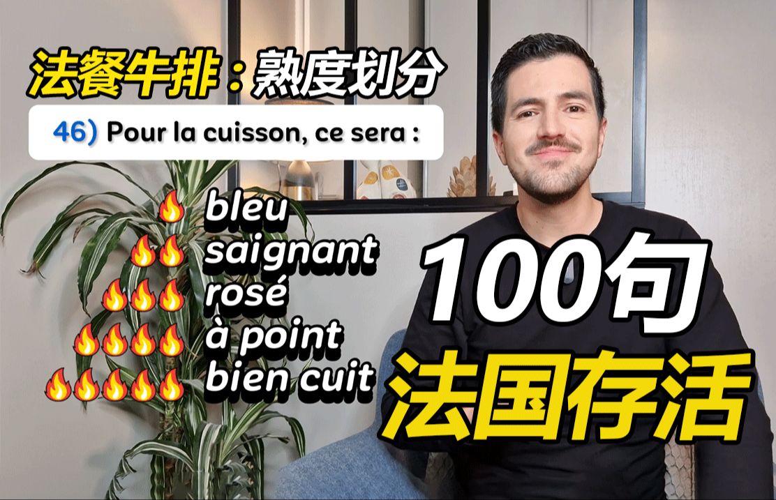 实用法语系列 | 在法国你必须知道这100个日常交流的基本短语!哔哩哔哩bilibili