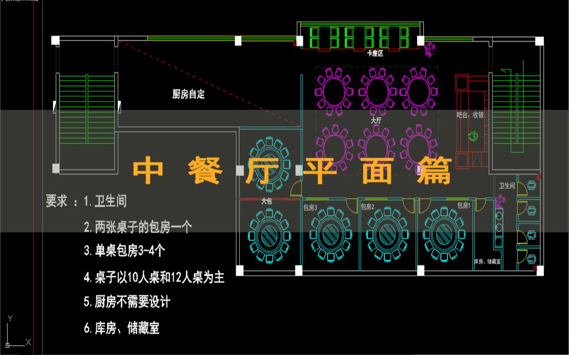 中餐厅平面方案