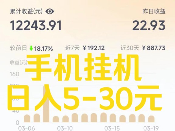 [图]正规挂机项目，单机5-30元，可放大操作！